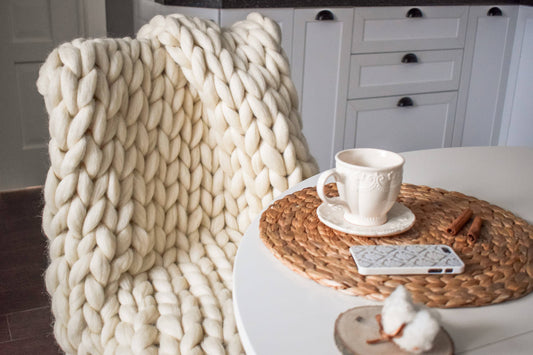 Chunky Knit Blanket Kit – Shep's Wool