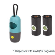 Poop Bag Dispenser with LED Light