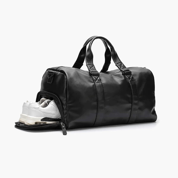 Sports Travel Leather Duffle Bag by Hiker Store