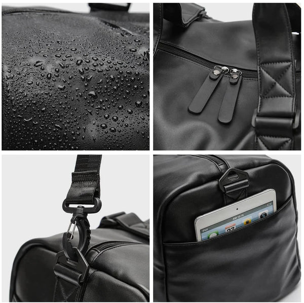 Sports Travel Leather Duffle Bag by Hiker Store