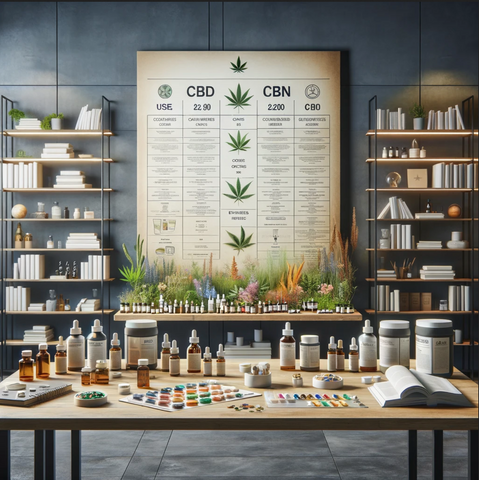 What are differences between CBD and CBN