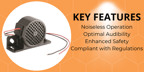 "Noiseless" Back-Up Alarm