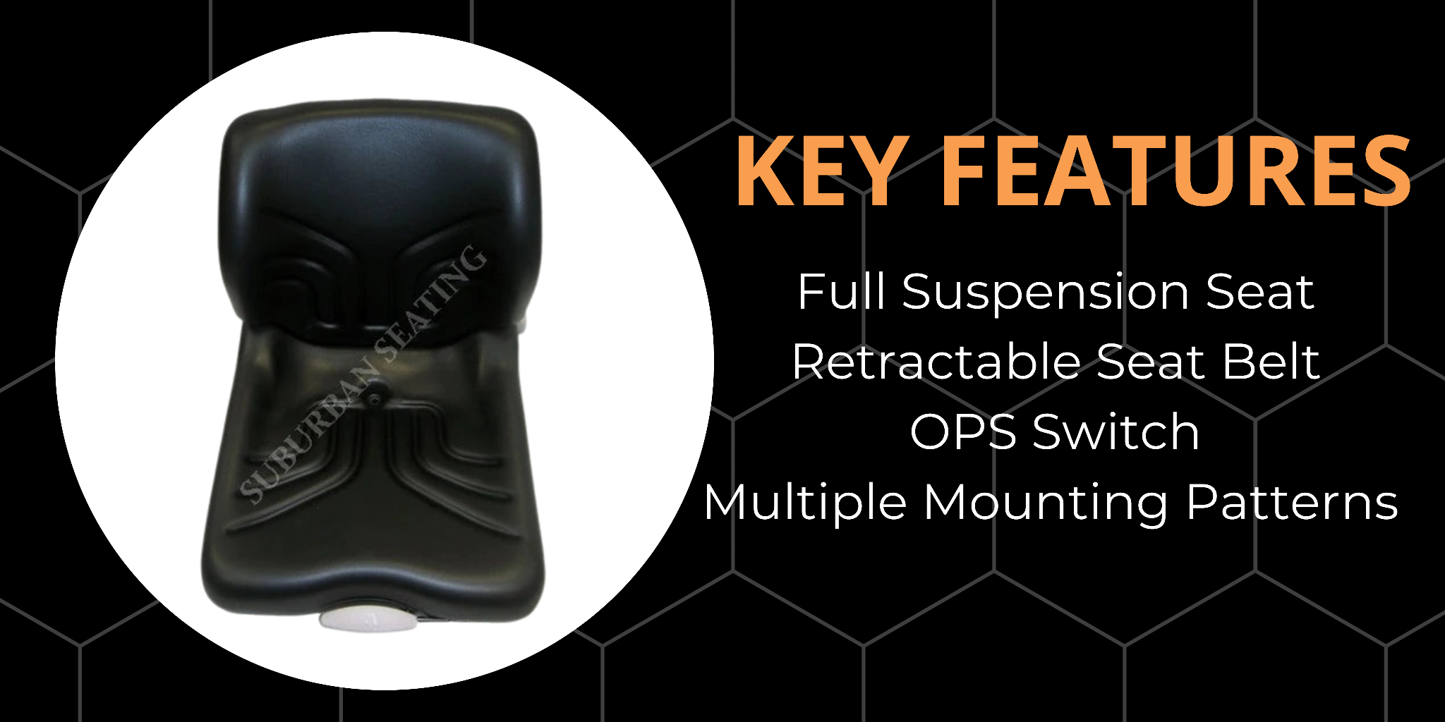 Key Features Toyota Forklift Suspension Seat