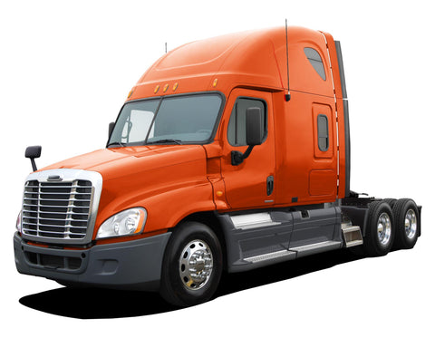 Orange big rig cabin