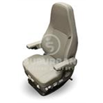 ISRI 5030/880 Premium Truck Seat in Gray Cloth with Dual ArmsGray Leather, Climate, Swivel, Dual Arms