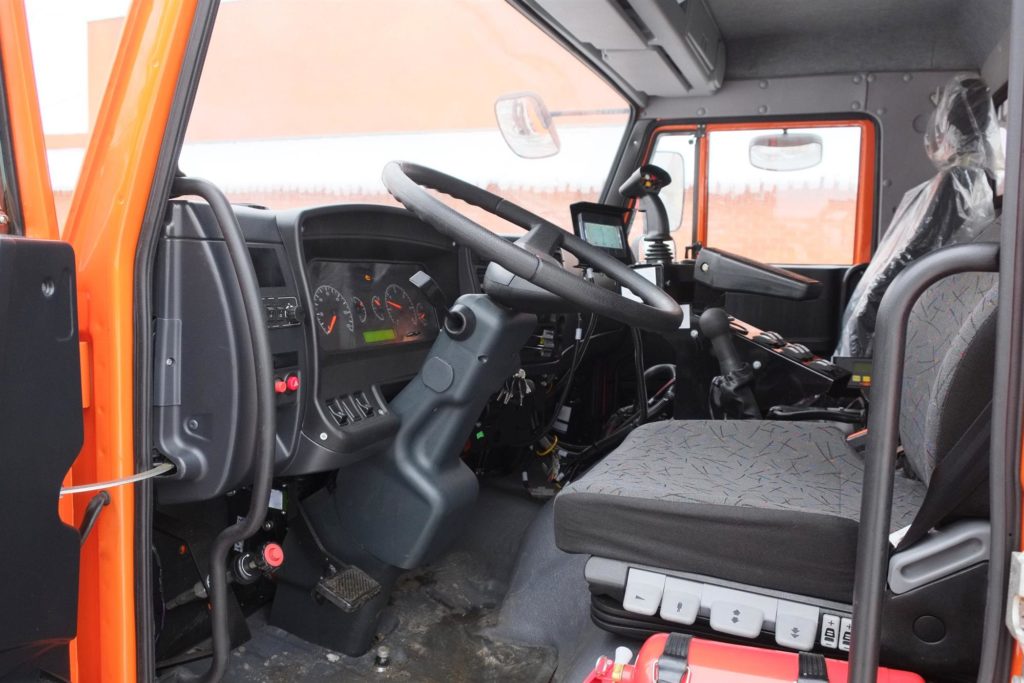 truck interior and seating position