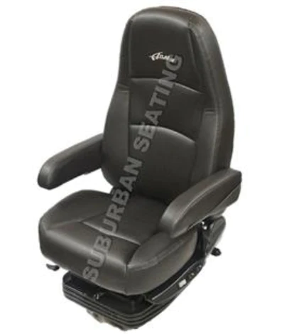 Truck seat in black ultra leather with heat massage dual armrests