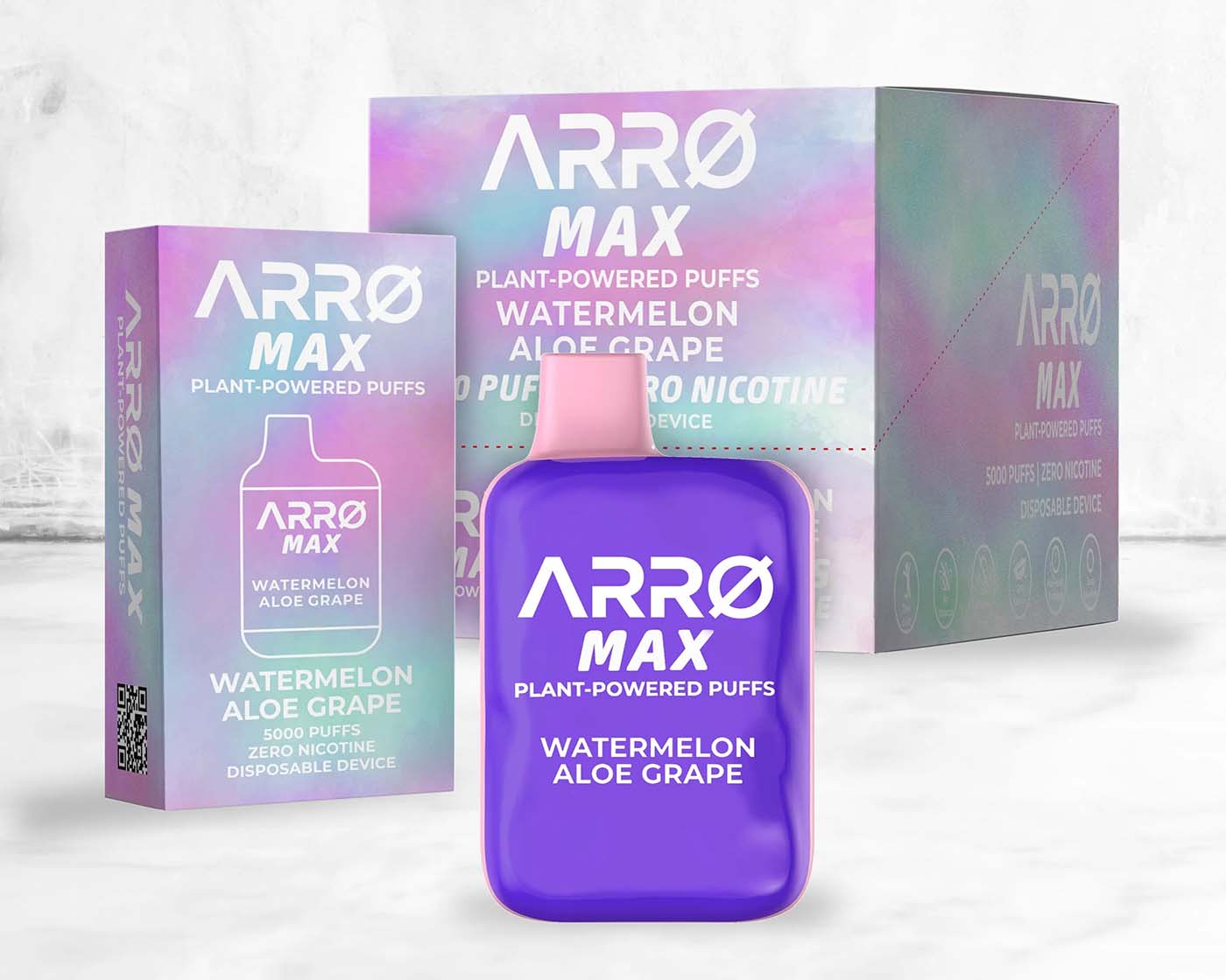 ARRØ MAX in Watermelon Aloe Grape flavor