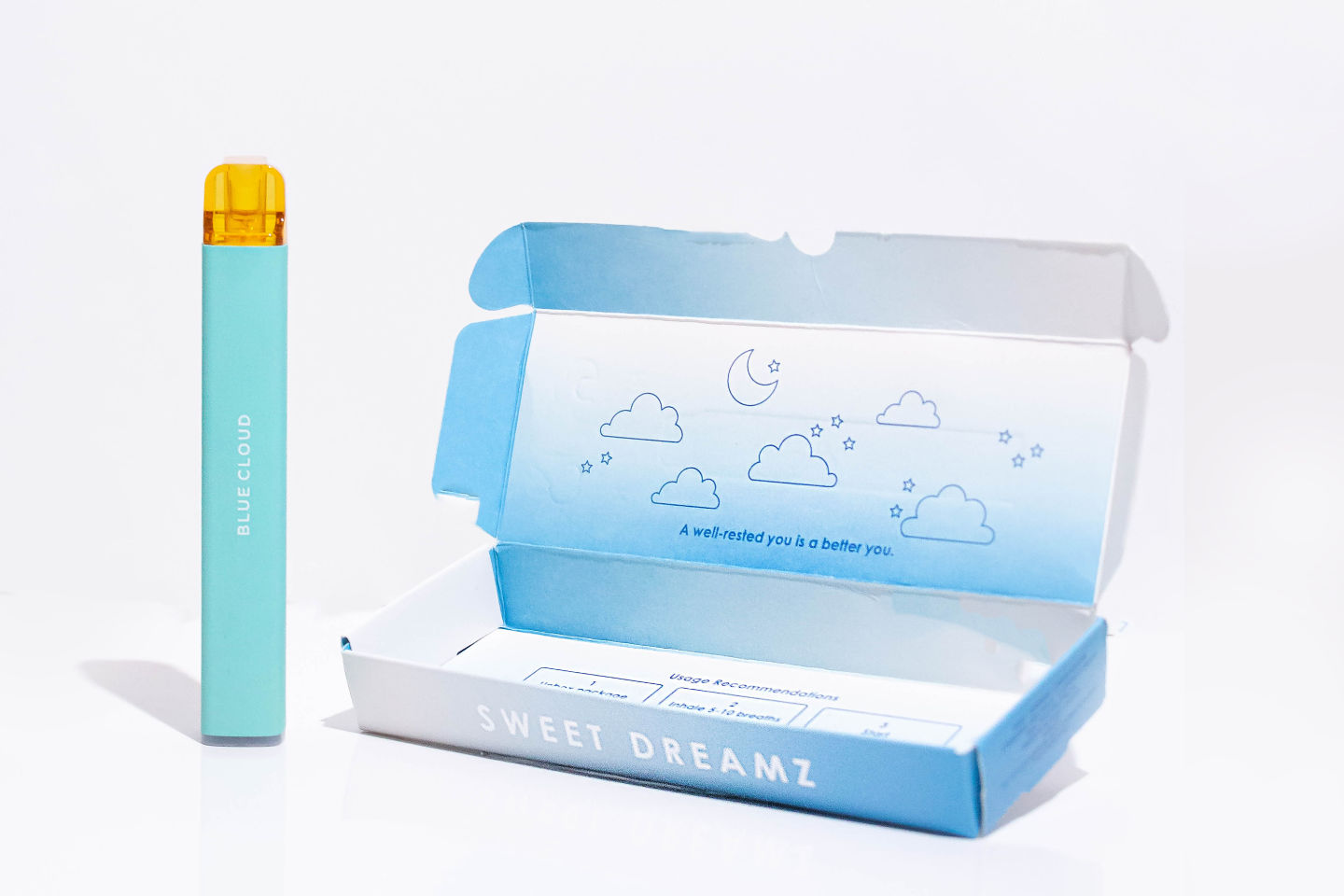 MELO Plus disposable vape in Blue Cloud flavor