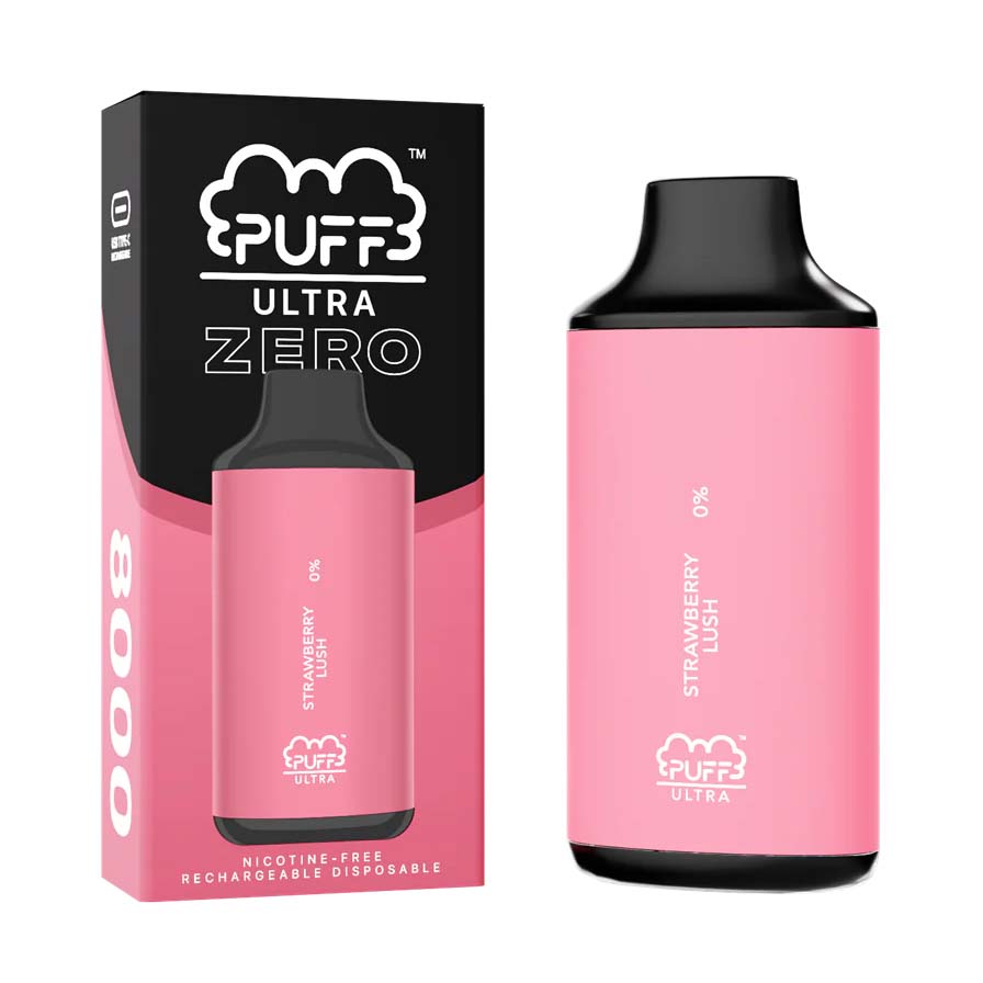 Puff Bar Ultra Zero in Strawberry Lush