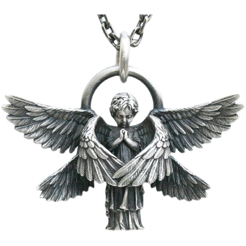 Handmade Angel Seraph Pendant Necklace for Women