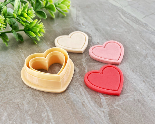 Candy Heart Clay Cutters