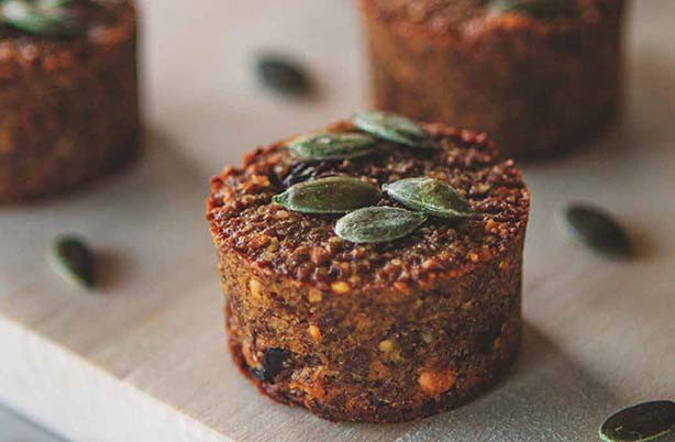 Cherry and Cranberry Flaxseed Bites