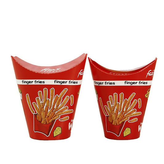 Source disposable french fries paper cup disposable french fry