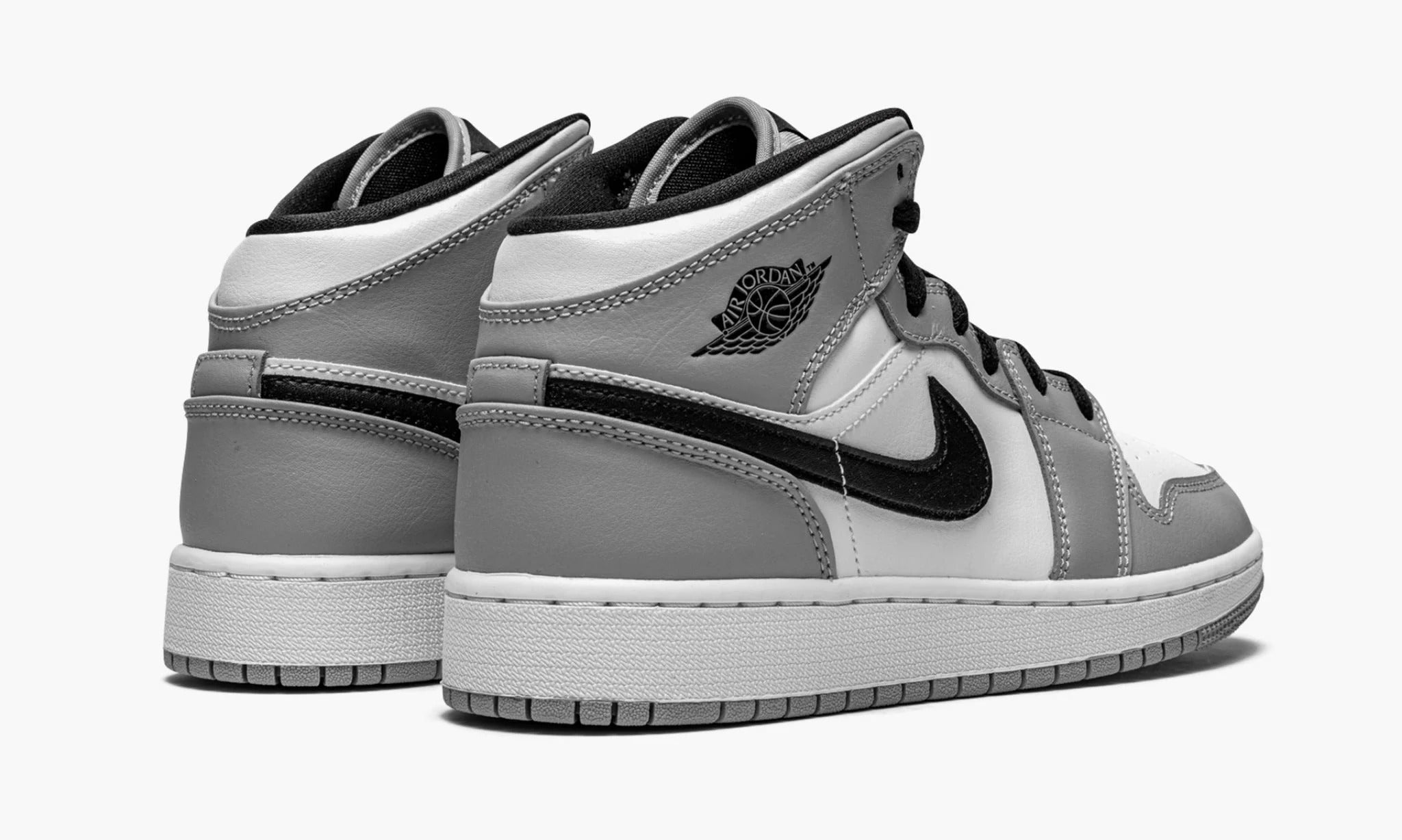 Air Jordan 1 Mid GS Light Smoke Grey 