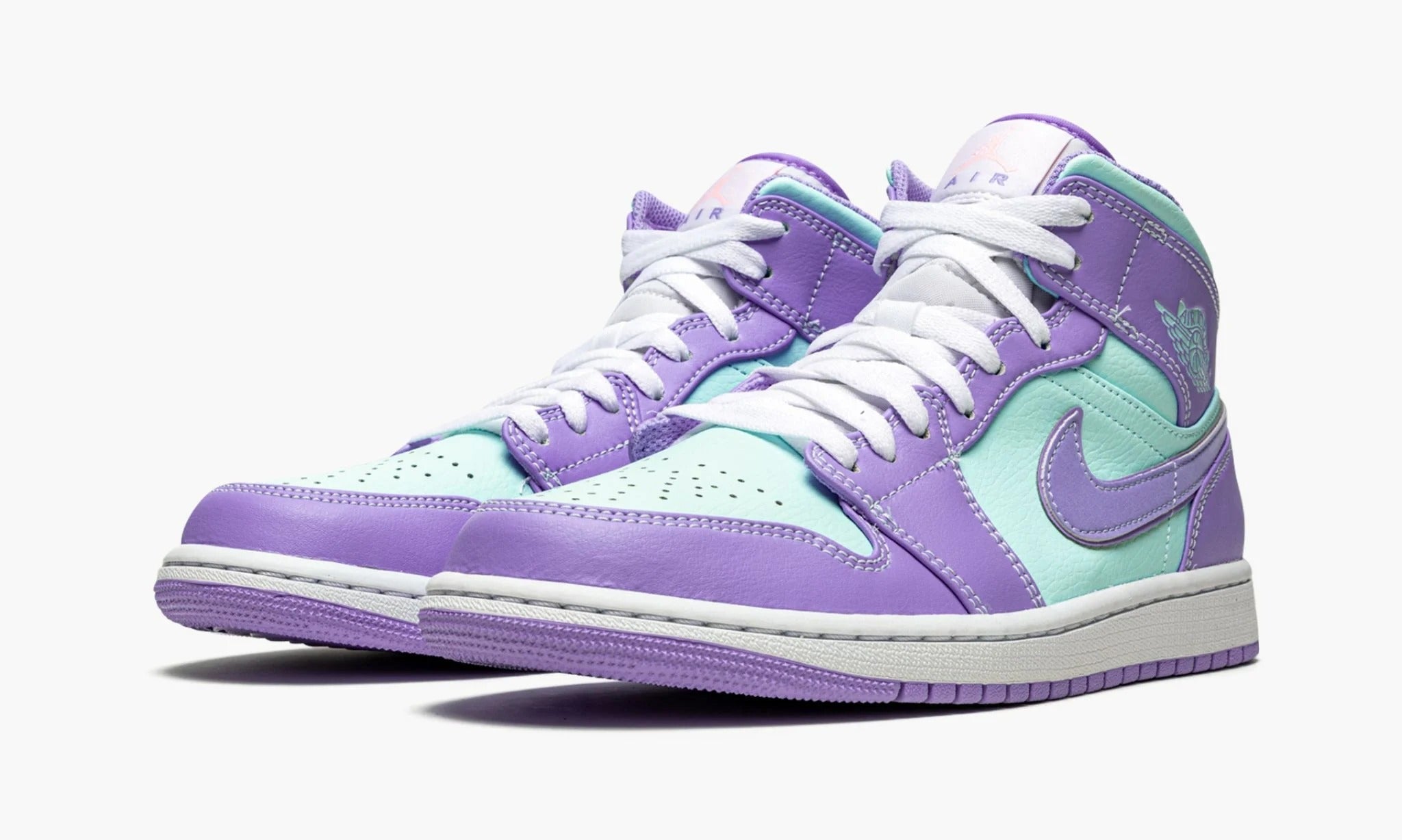 Air Jordan 1 Mid Purple Aqua - 554724 