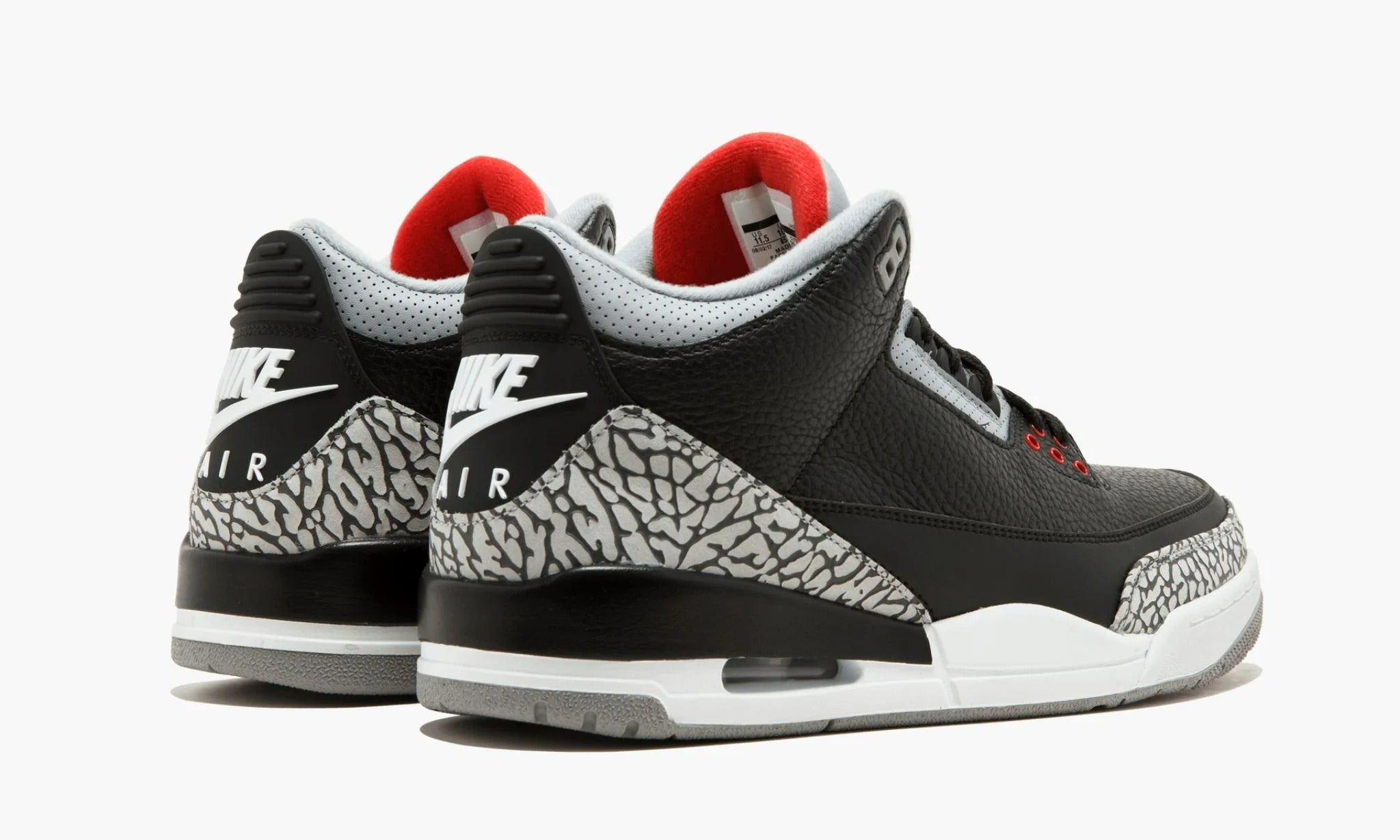 air jordan three black cement