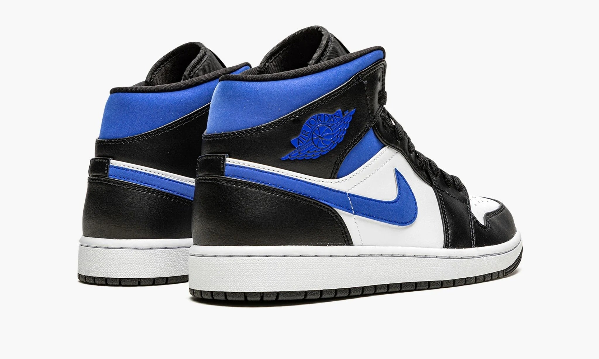 black white royal jordan 1