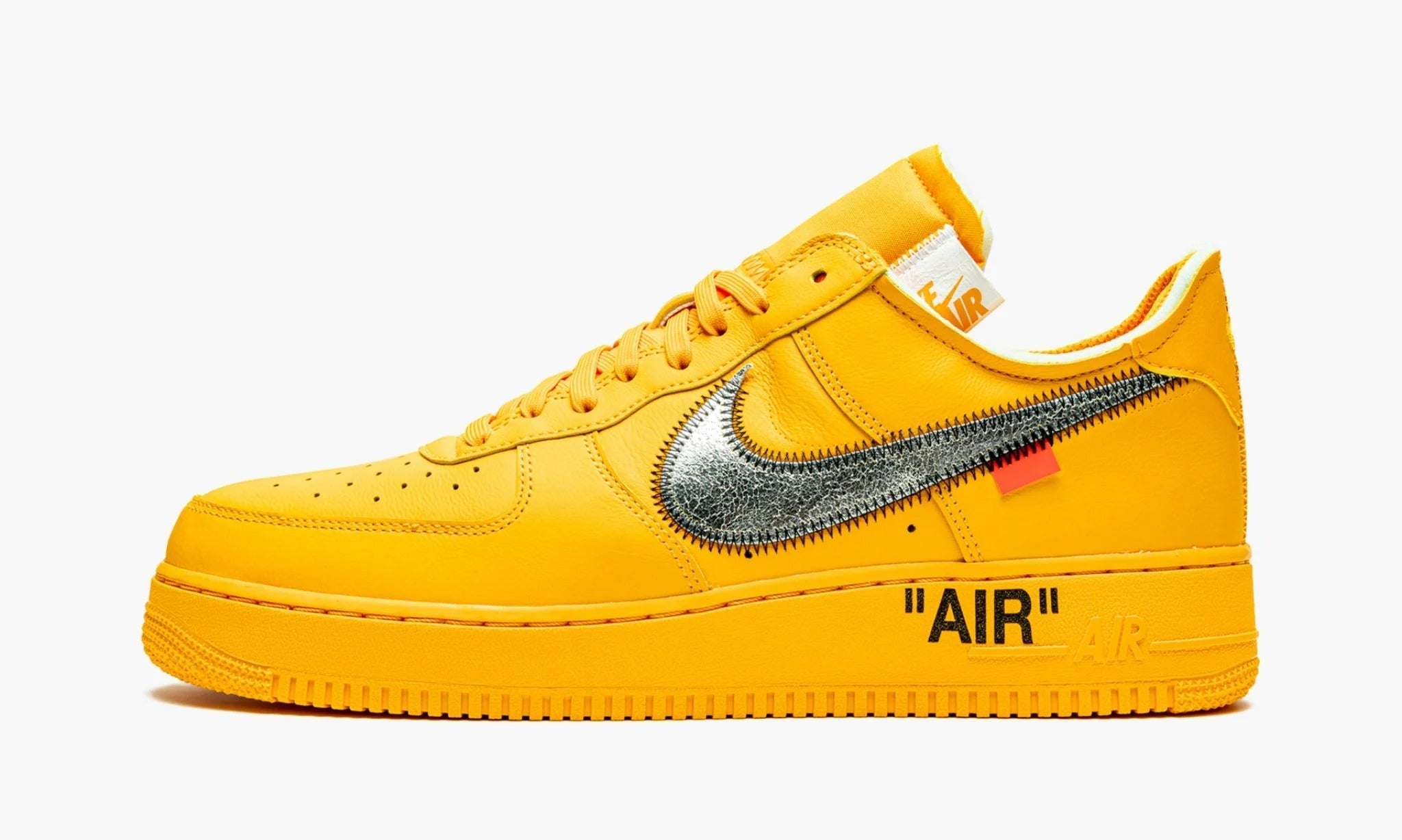 white and university gold air force 1
