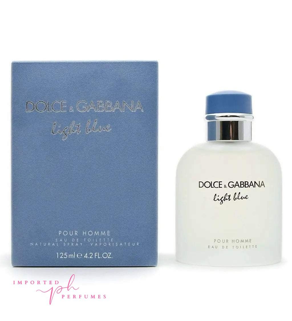 D&G Light Blue For Men By Dolce & Gabbana Eau De Toilette 125ml-Imported Perfumes Co-Dolce,Dolce & Gabbana,Light blue,men