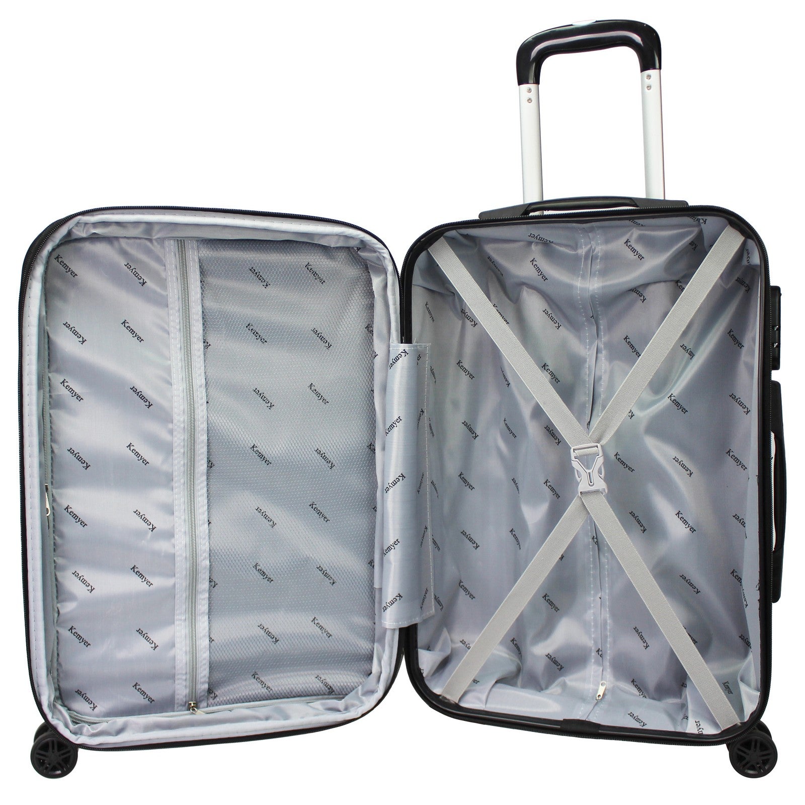 World Traveler Kemyer Quest 20-Inch Carry-On Hardside Spinner Suitcase-image-7