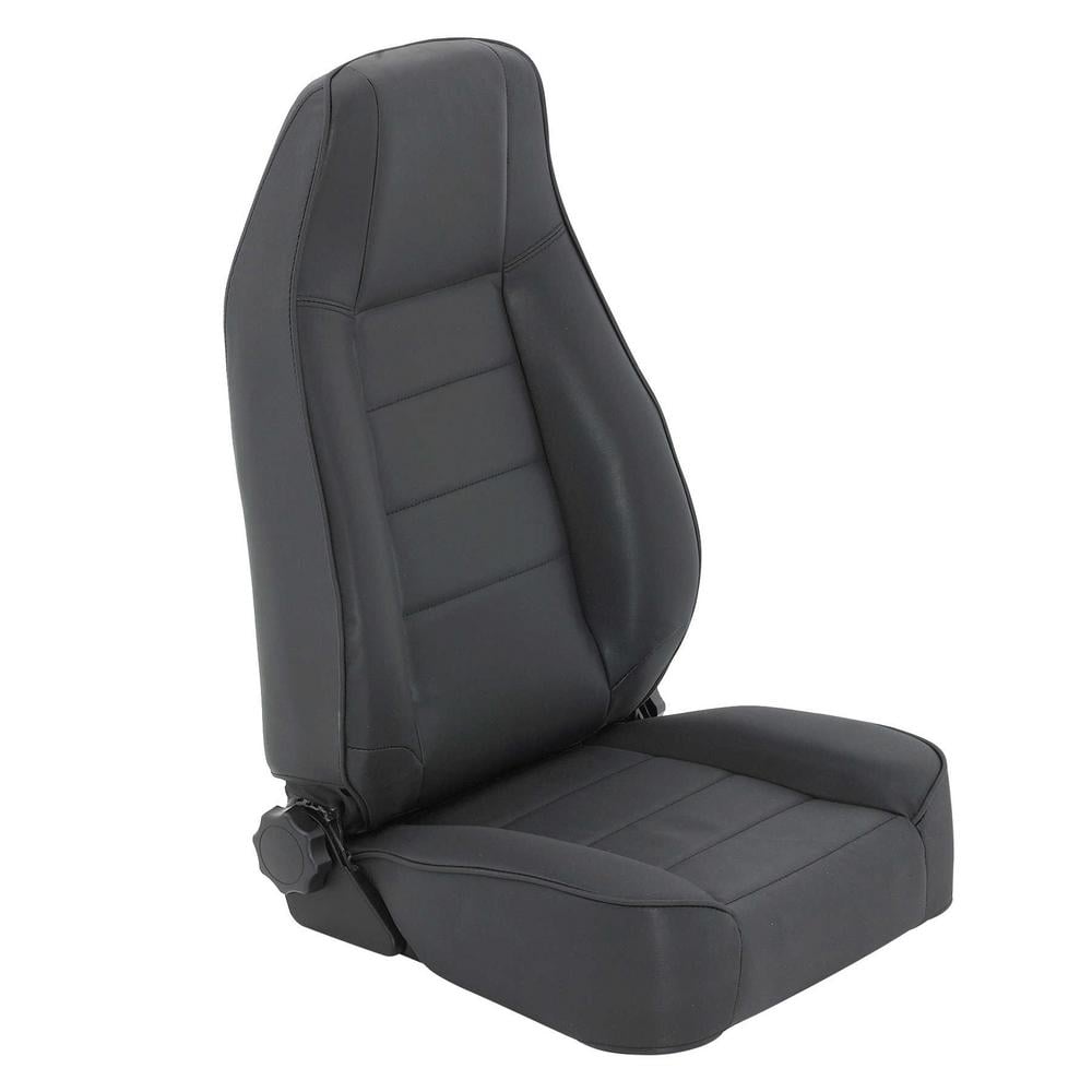 Smittybilt Black Denim Factory Replacement Seat For 1976 - 2002 Jeep Wrangler CJ YJ TJ- Recon Recovery
