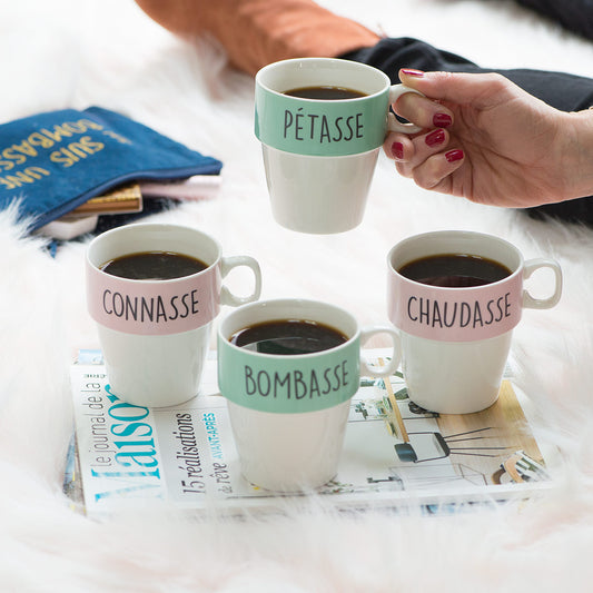 Tasse insolite Super Connasse pour Femme Personnalisable - Cadeau rigolo  pour sa chérie