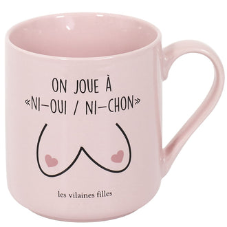 Mug LES VILAINES FILLES Anse dorée : Chez Rentreediscount Cartables &  trousses