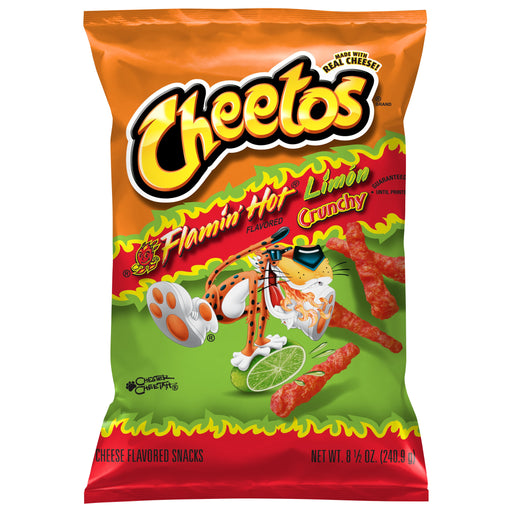 Cheetos Crunchy Cheese Flavored Snacks Flamin' Hot Flavored, 8.5