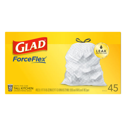 Glad ForceFlex Plus 30 Gallon Large Drawstring Multipurpose Trash Bags —  Gong's Market