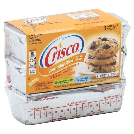 Crisco Butter Flavor All Vegetable Shortening 48 oz Canister