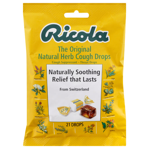 Ricola Throat Drops Lemon Mint (Sugar Free) - 19 Count – Solace Pharmacy &  Wellness Shop