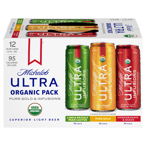 Michelob Ultra Hard Seltzer, Organic, Signature Collection - 12 pack, 12 fl oz slim cans