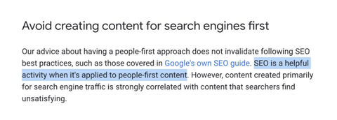 algoritmo de Google Helpful Content Update