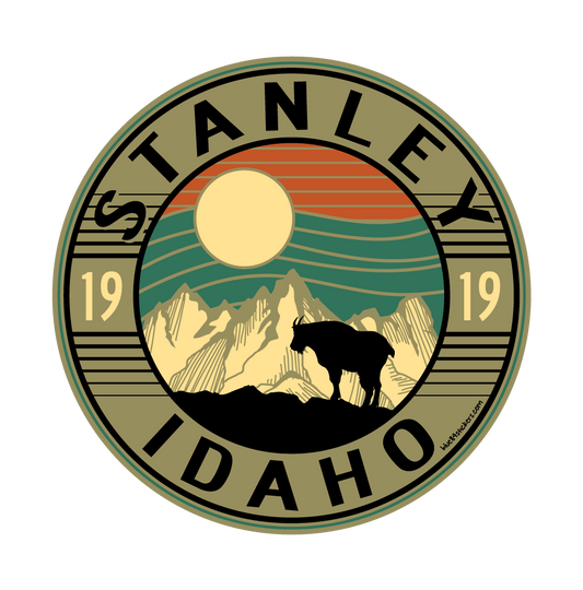 Stanley Mountain City - Idaho State Souvenir Gift - Stanley - Sticker