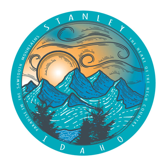 Beer Hiker - Stanley Idaho Sticker – Riverwear