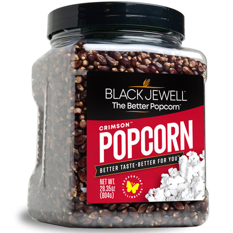 Black Jewell crimson popcorn kernels