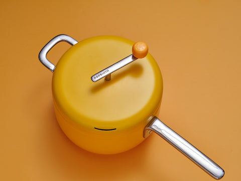 Yellow Popsmith Popper on a yellow background