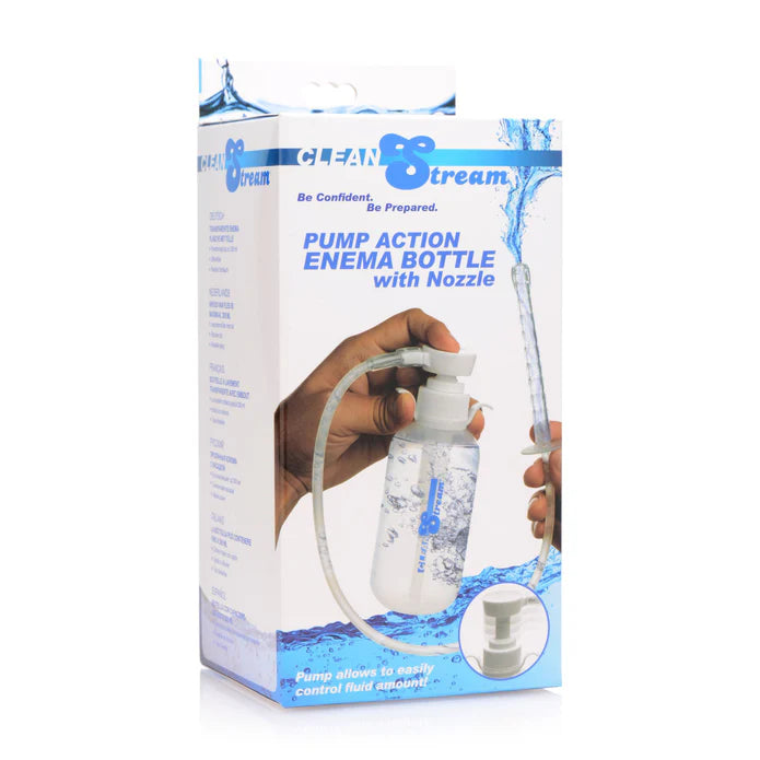 CleanStream Pump Action Enema Bottle with Nozzle
