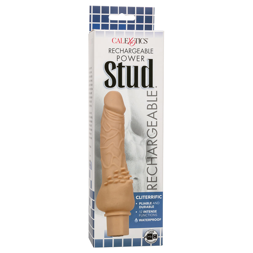 CalExotics Rechargeable Power Stud Cliterrific - Ivory