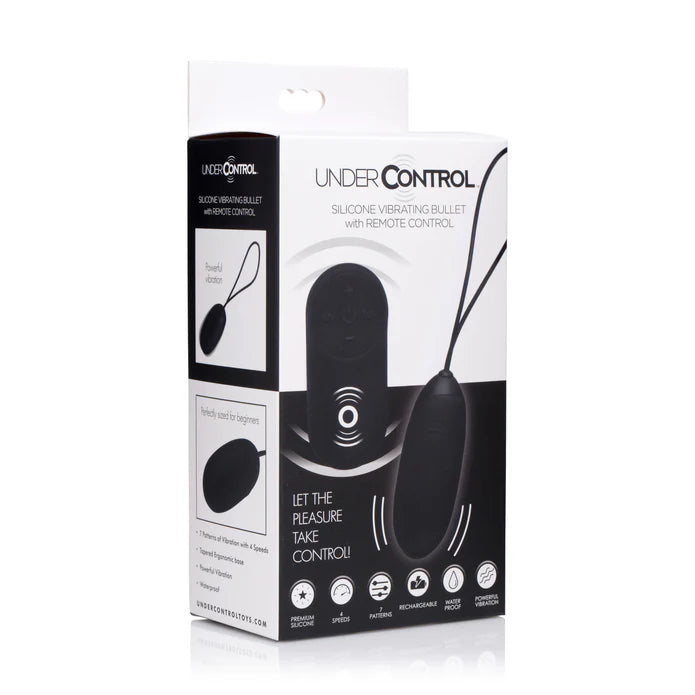 Under Control Silicone Vibrating Bullet with Remote Control