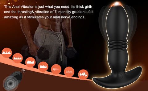 7 Vibrations & Thrusting Modes Prostate Massager