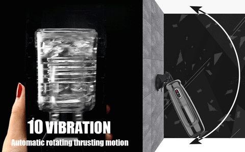 Trainer Rotating And Thrusting Hands free Masturbator -Black