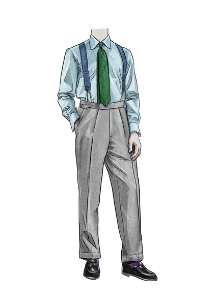 Oscar Jacobson Duke Tuxedo Trousers - Sort | Follestad