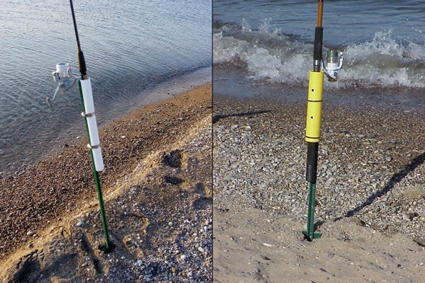 How to make a Rod Holder for Surf Fishing – Lake Michigan Angler A