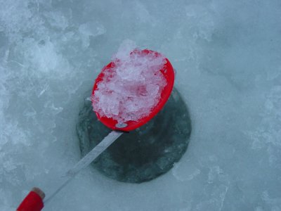  Ice Fishing Hole Scoop, Plastic Ice Fishing Scoop