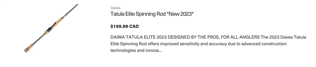 Tatula Elite Spinning Rod