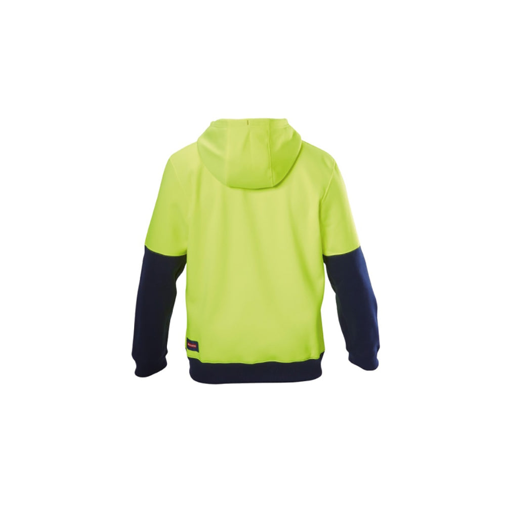 HARD YAKKA HI VIS 2 TONE FLEECE HOODIE Y19325