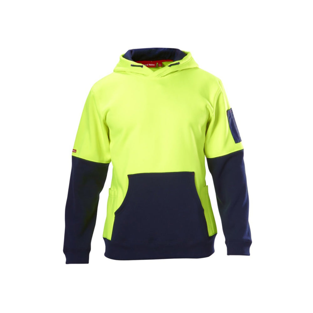 HARD YAKKA HI VIS 2 TONE FLEECE HOODIE Y19325