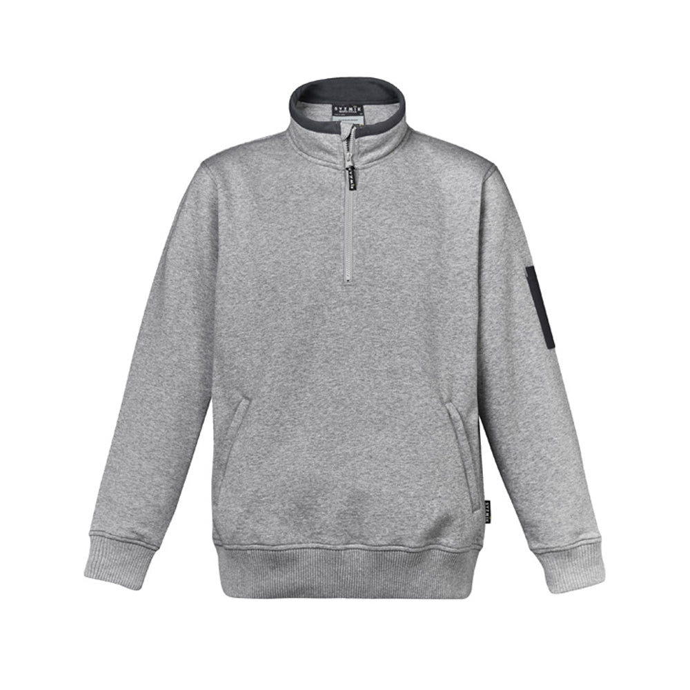 BIZ COLLECTION MENS 1/4 ZIP BRUSHED FLEECE ZT366